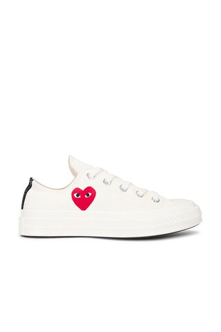 Small Red Heart Low Top Sneaker | FWRD 