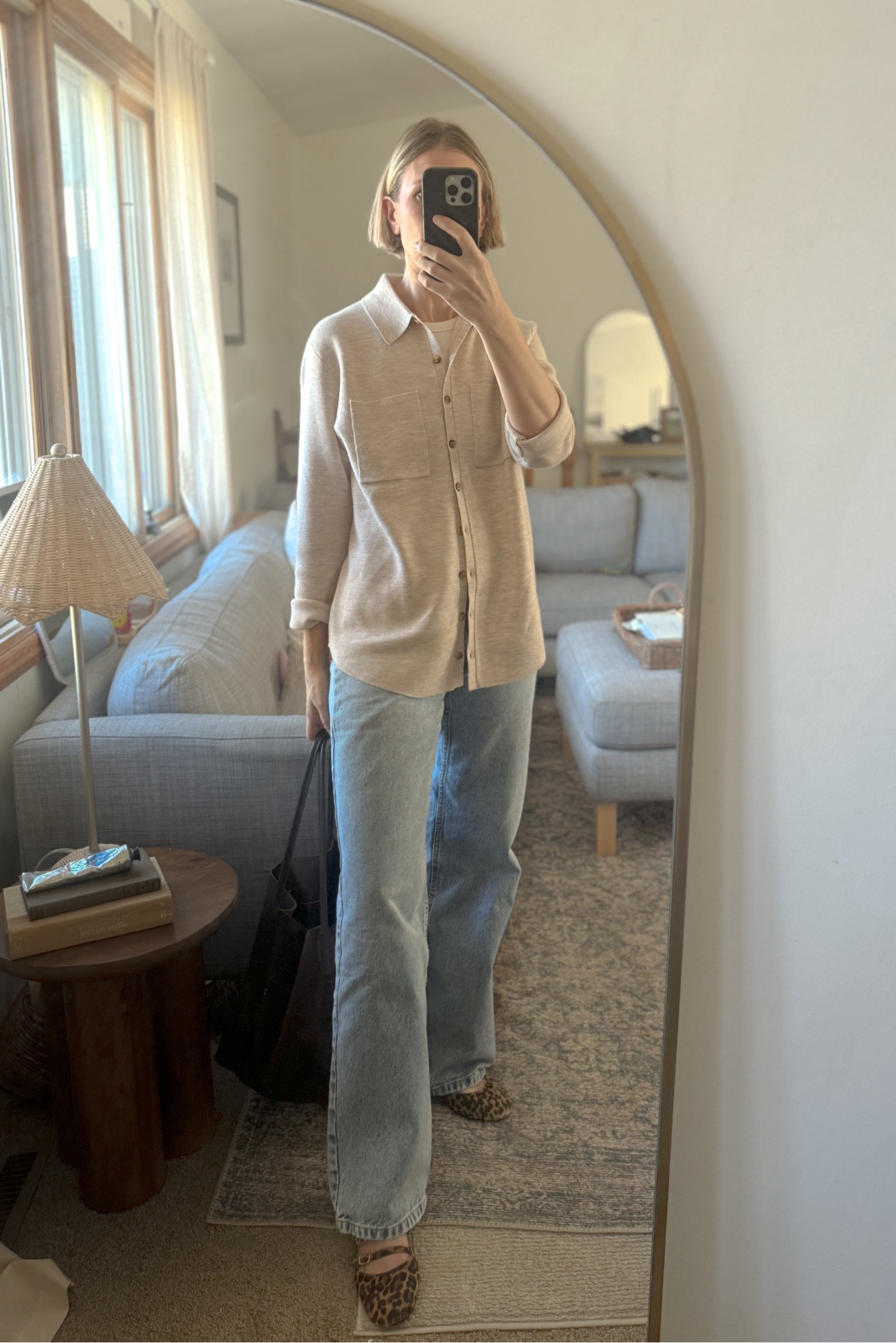 A full Sezane outfit for fall - I love these wide leg jeans to wear with a lot of fall outfits to give a fresh take on all your old sweaters

#LTKSeasonal