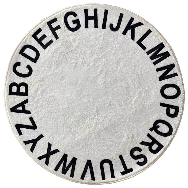 Ultra Soft Alphabet Circle Area Rug or Play Mat | Walmart (US)
