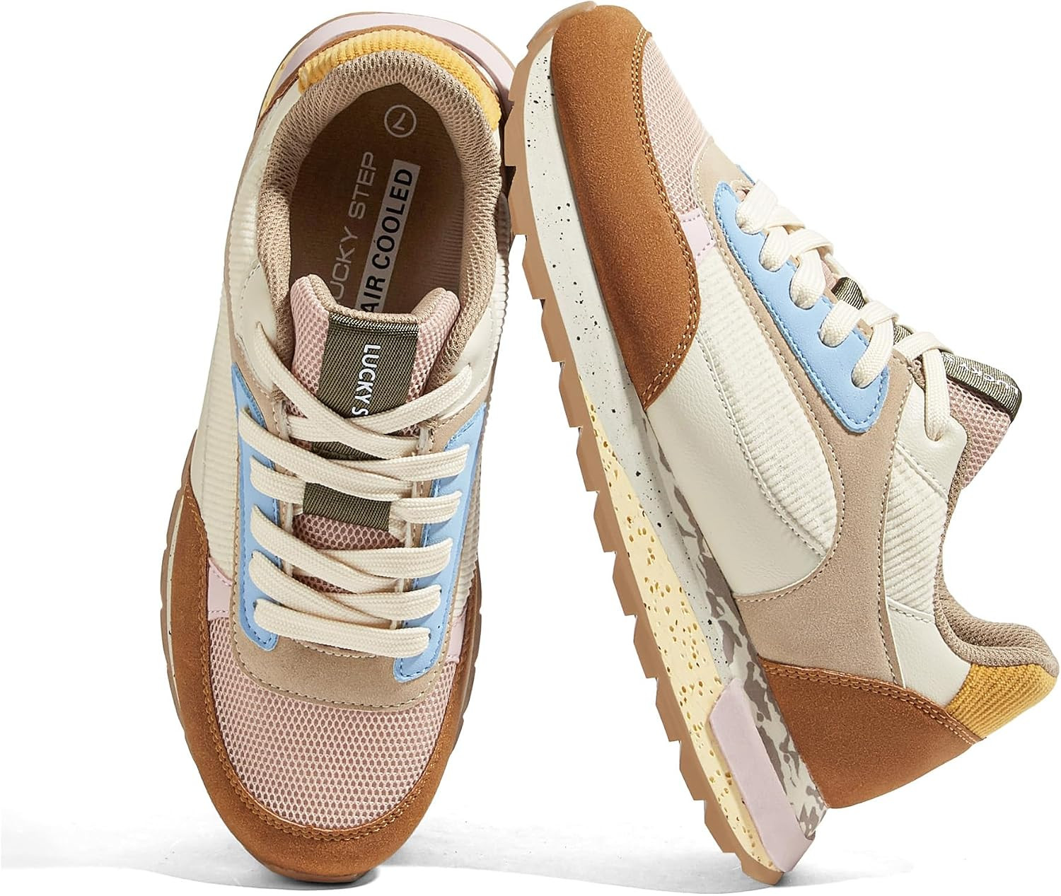 LUCKY STEP Women's Chunky Fashion Sneakers | Amazon (US)