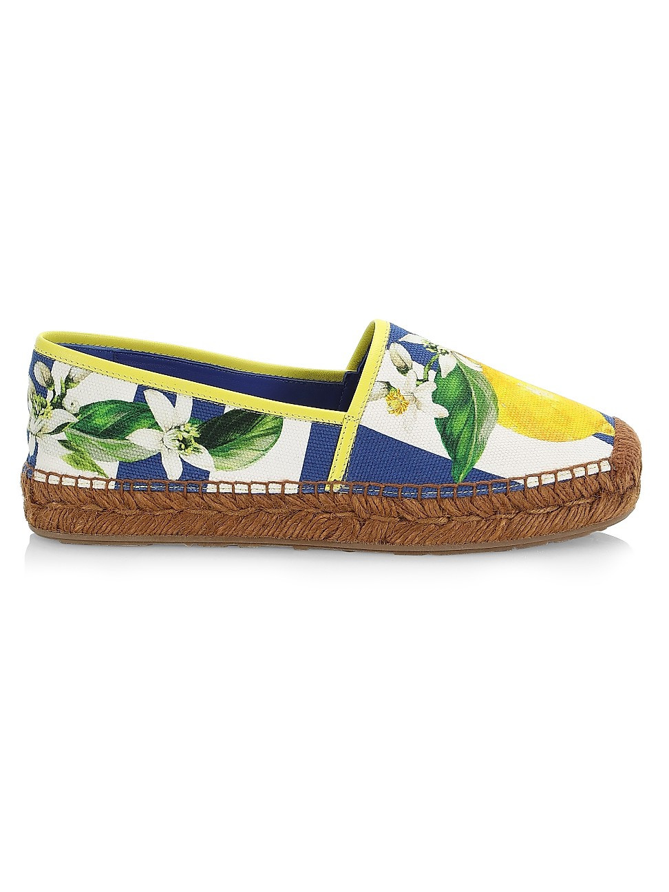 DOLCE & GABBANA Floral & Lemon-Print Canvas Espadrilles | Saks Fifth Avenue