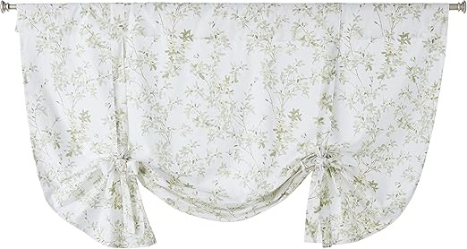 Laura Ashley Home - Cotton Pole Top Valance, Stylish & Lightweight Window Treatment for Home Deco... | Amazon (US)
