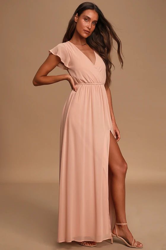 Lost in the Moment Blush Maxi Dress | Lulus (US)