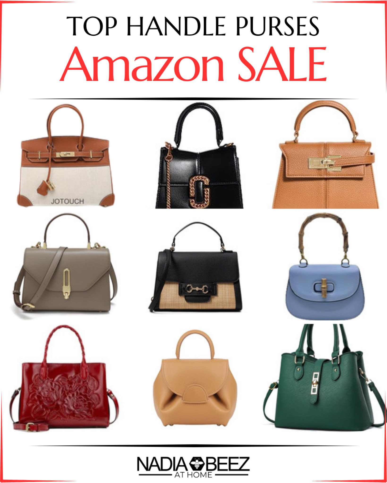 Top handle purse SALE finds on Amazon

#LTKHome #LTKSaleAlert #LTKGiftGuide