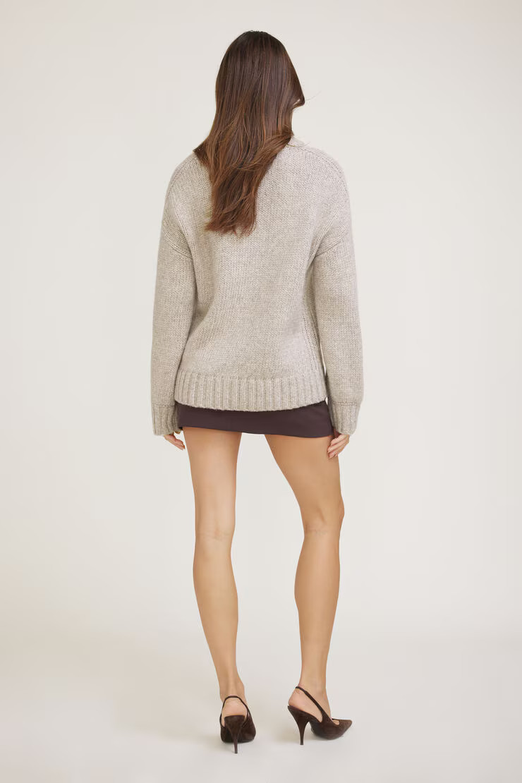 Mabel Chunky Crewneck Sweater | Dynamite Clothing
