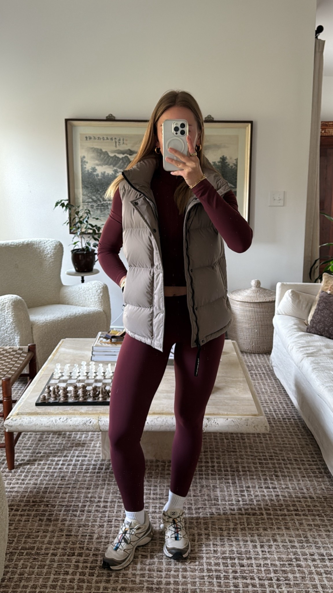 10/19/25 Linking my Aritzia workout set, my Super Puff vest (the perfect fall layering piece), my Solomon sneakers, my go-to Amazon crew socks, and my Garmin watch I use for tracking workouts. Cozy, functional, and perfect for early morning runs or walks 🍂✨

#LTKSeasonal #LTKActive #LTKStyleTip