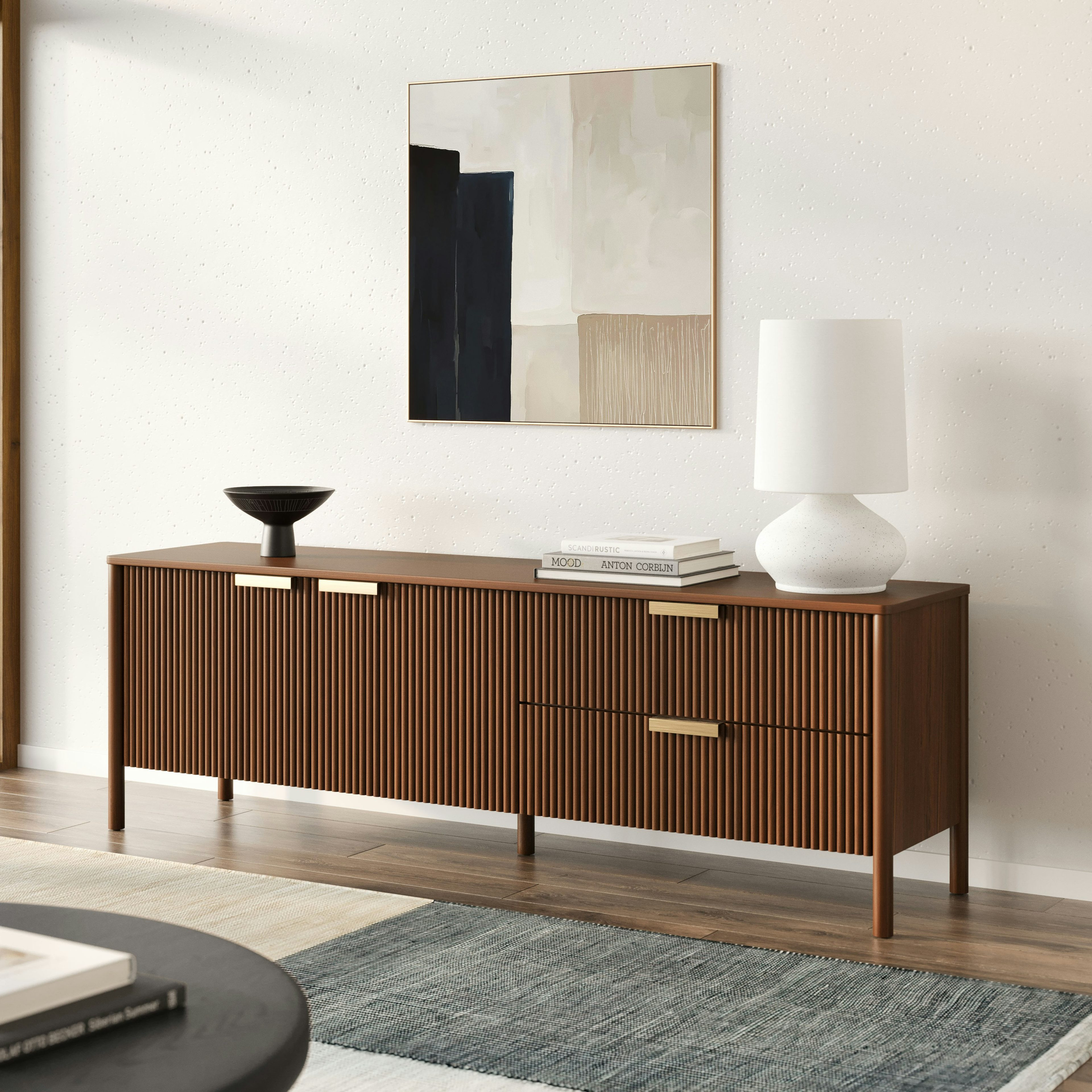 Liv 74.5" Media Unit - Walnut | Article