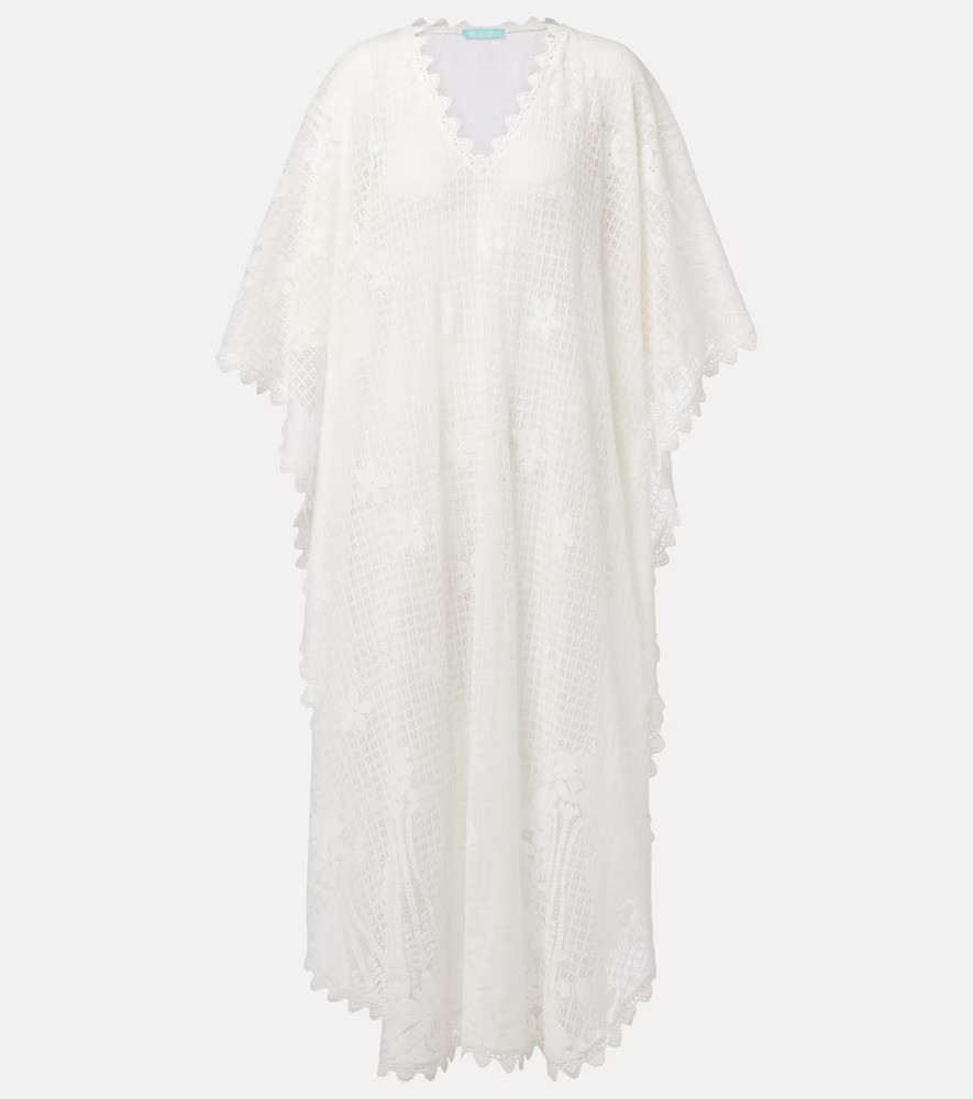 Melissa Odabash Josephine ruffled cotton-blend kaftan | Mytheresa (US/CA)