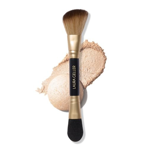 LAURA GELLER NEW YORK Cosmetic Professional Makeup Brushes - Cruelty-Free - 10 Dual-Ended Highlighter Brush | Amazon (US)