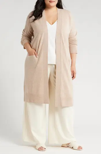 Nordstrom Wool & Cashmere Open Front Cardigan | Nordstrom | Nordstrom