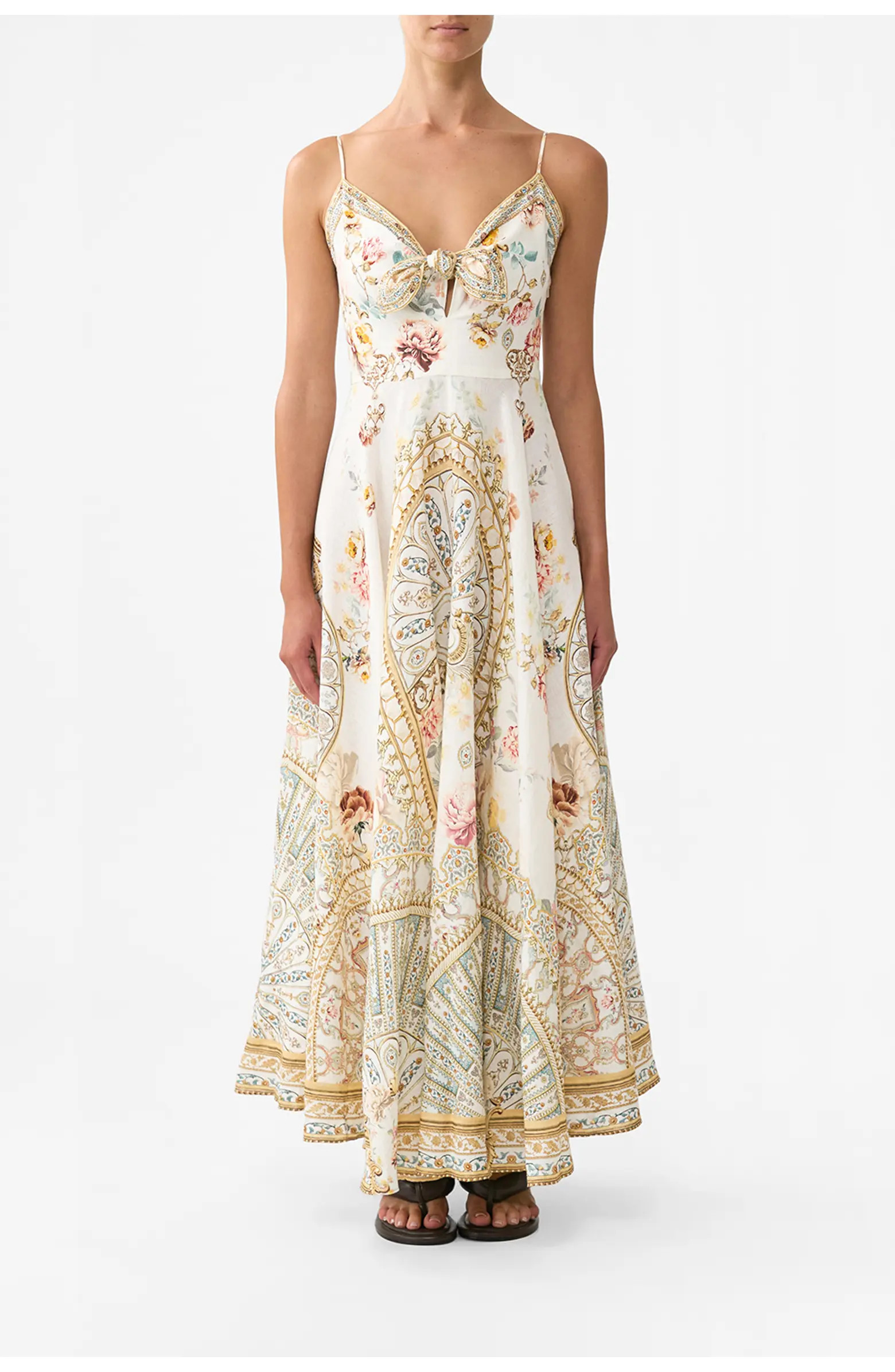 Long Dress With Tie Front Ottoman Dynasty | Nordstrom