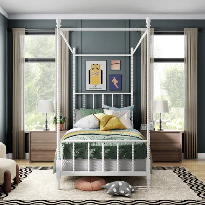Magdaleno Metal Canopy Bed | Wayfair North America