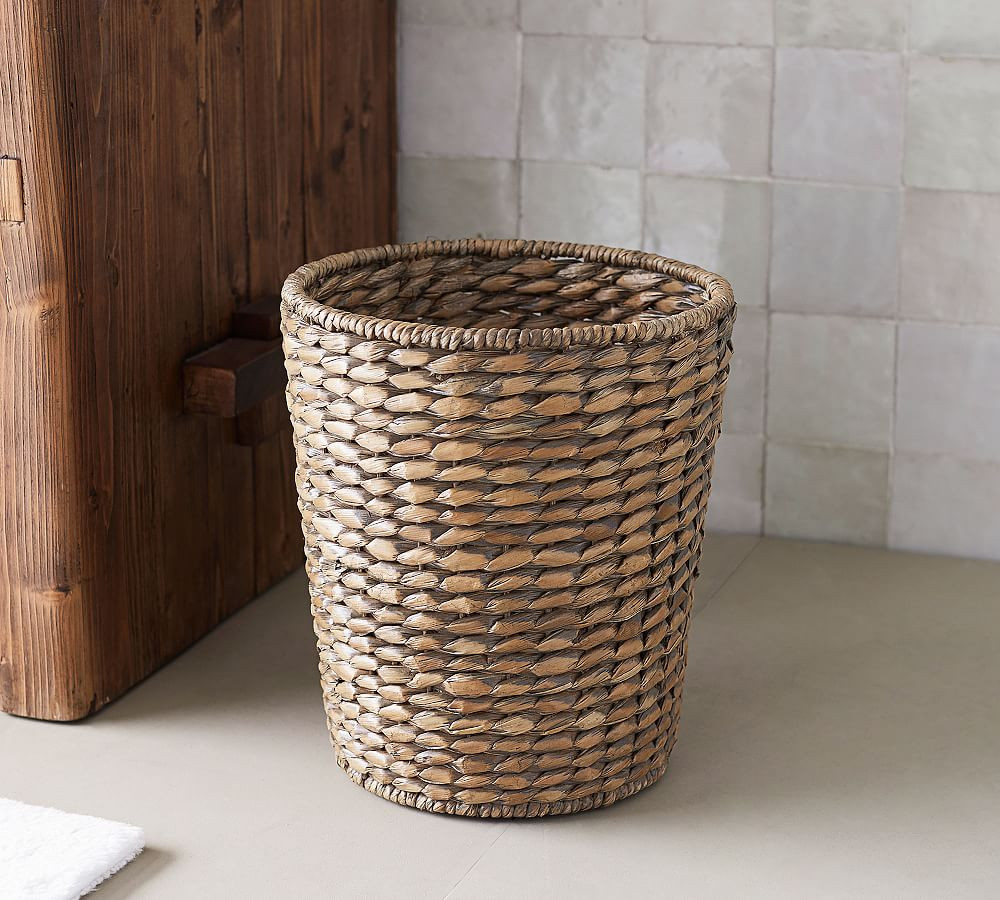Seagrass Handcrafted Waste Basket | Pottery Barn (US)