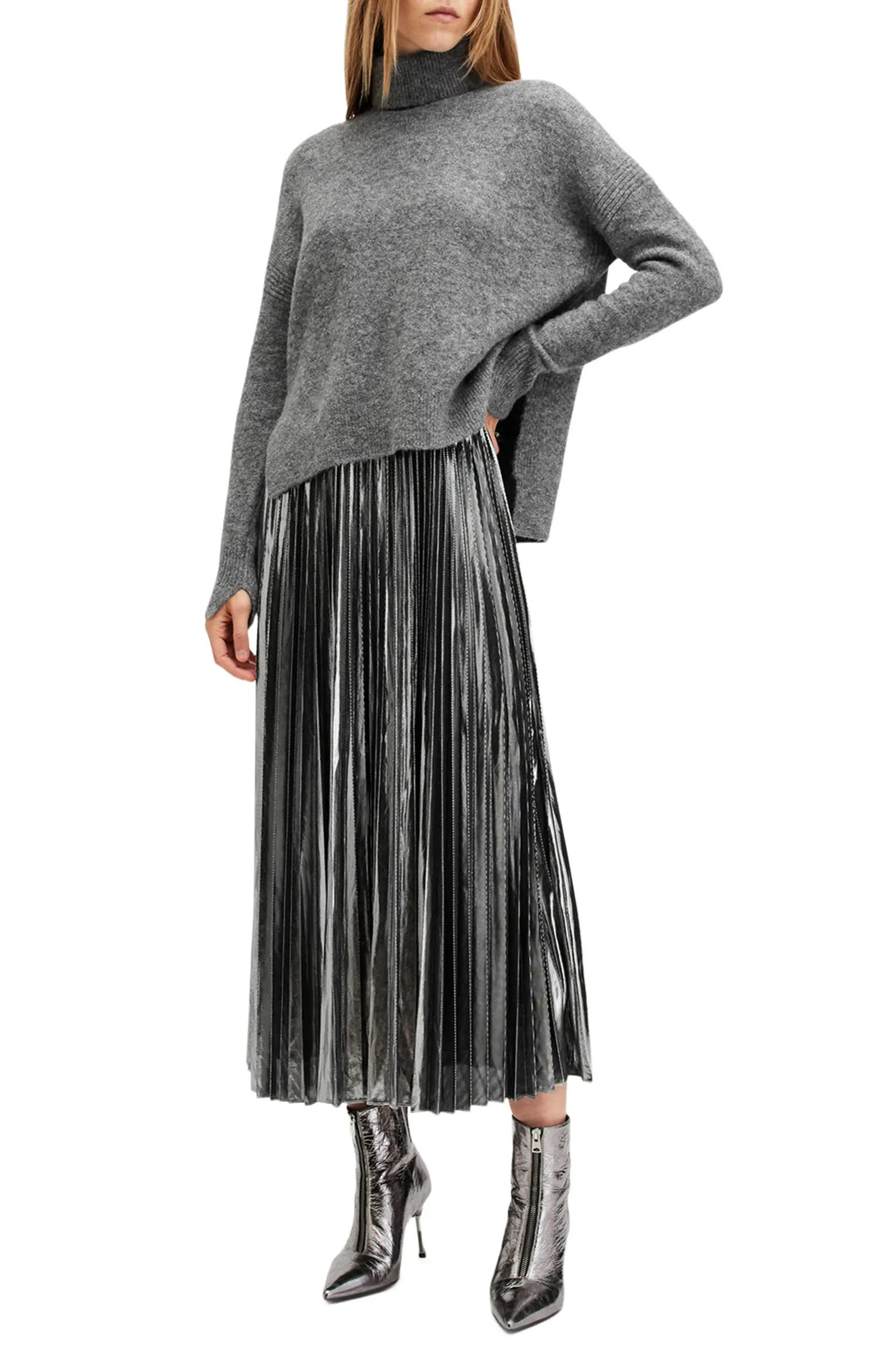 Spark Pleated Maxi Dress & Sweater Set | Nordstrom