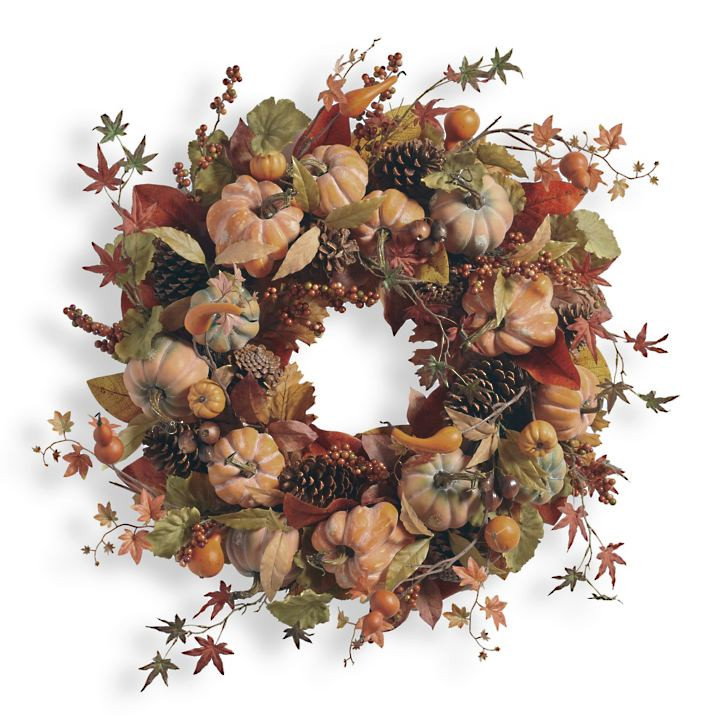 Harvest Pumpkin Wreath | Grandin Road | Grandin Road