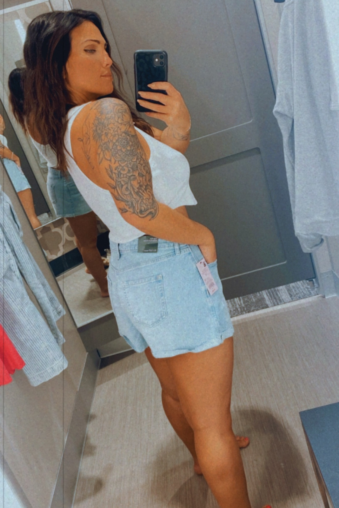 Denim shorts and cropped white tank! #targetfashion #midsizeoutfits #summerclothes

#LTKmidsize #LTKstyletip #LTKbeauty