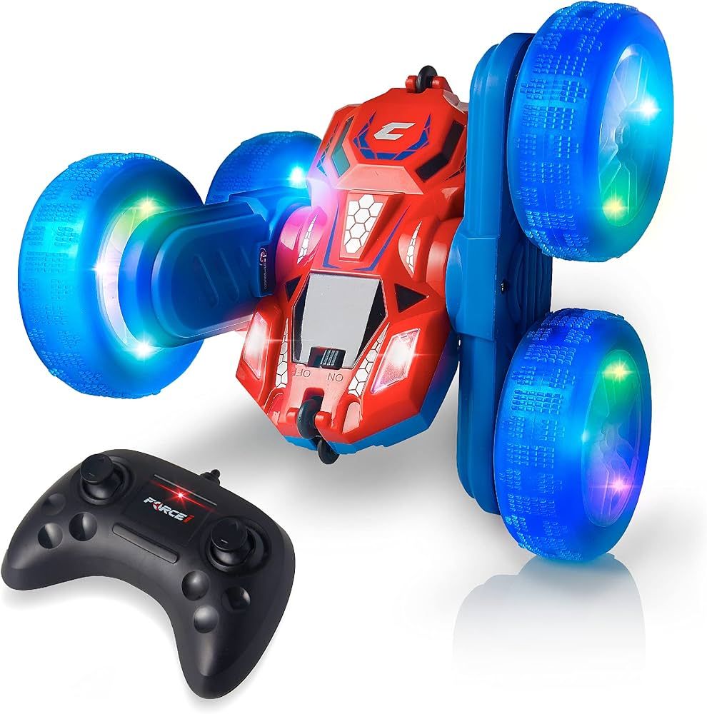 Force1 Cyclone LED Remote Control Car for Kids - Double Sided Fast RC Car with Bright LED Tires, ... | Amazon (US)
