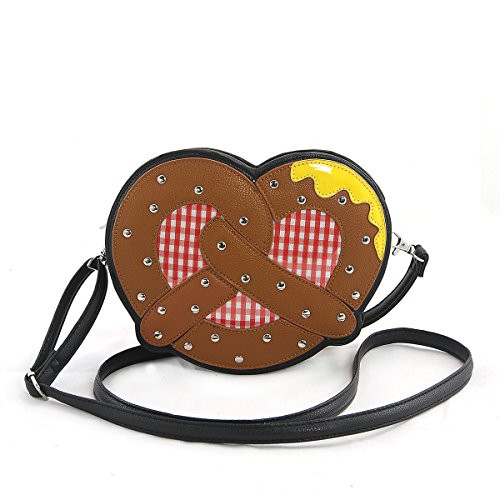 Sleepyville Critters Pretzel with Mustard Crossbody Bag On Vinyl | Amazon (US)