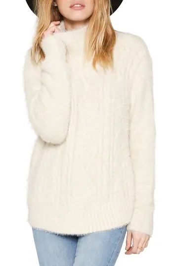 Women's Amuse Society Cool Winds Cable Knit Sweater, Size X-Small - Ivory | Nordstrom