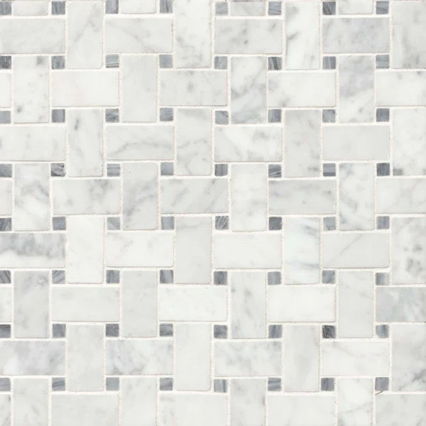 2" x 3" Marble Baskeweave Mosaic Wall & Floor Tile | Wayfair North America