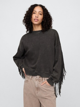 Oversized Western Crewneck Sweatshirt | Gap Factory