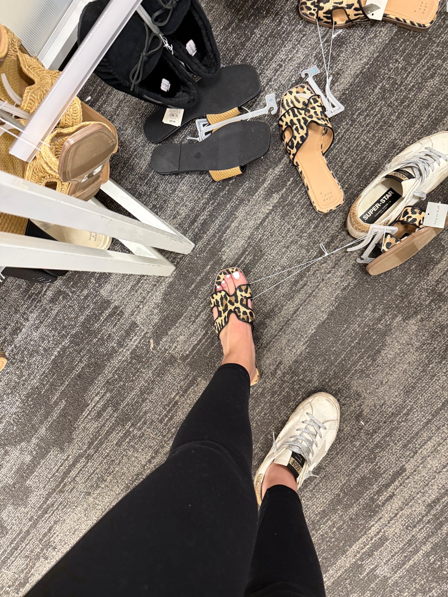 Got these leopard sandals and they are so cute!