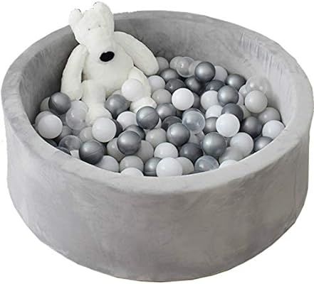 Avrsol Ball Pit for Toddlers Kids Foam Handmade Kiddie Balls Pool, Baby Playpen, Grey | Amazon (US)