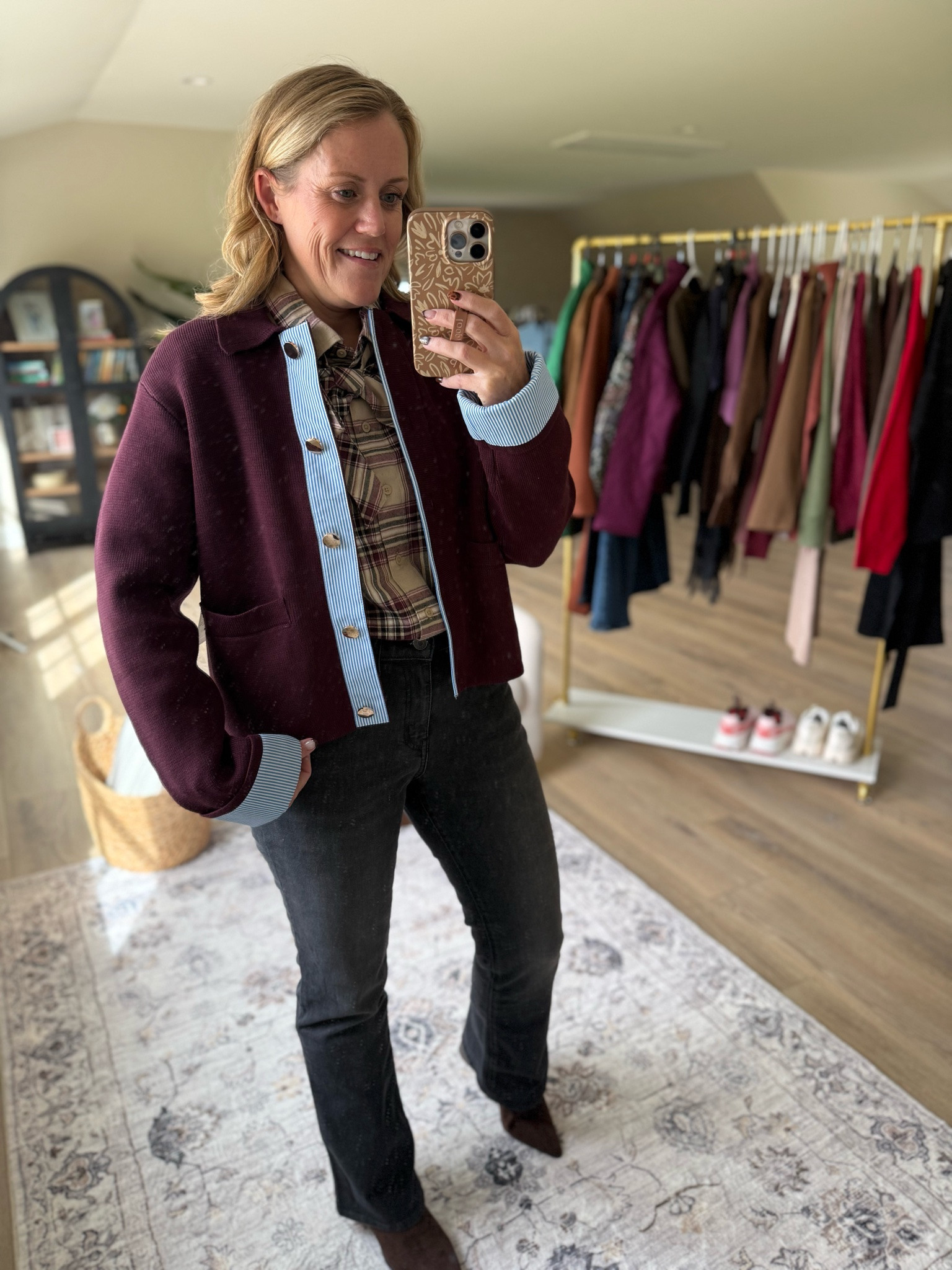 Walmart 
Walmart new arrivals
Walmart fall outfits 
Fall outfits 
Sweater 
Denim 

Everything fits TTS