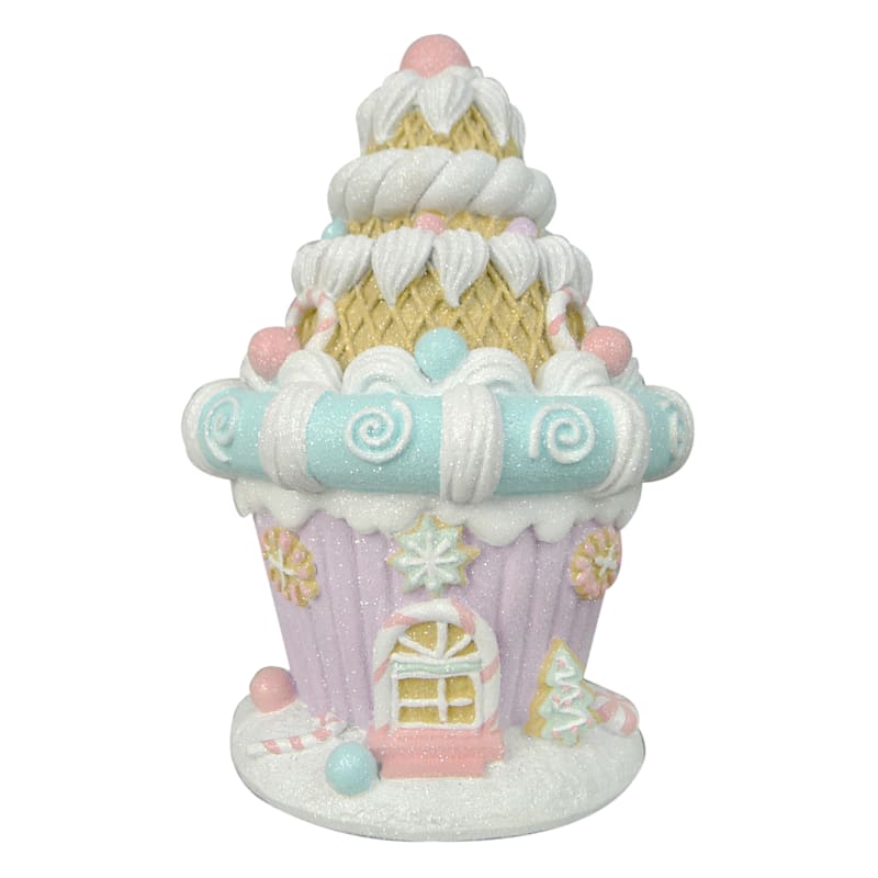 Mrs. Claus' Bakery Cupcake Gingerbread House, 8" | At Home