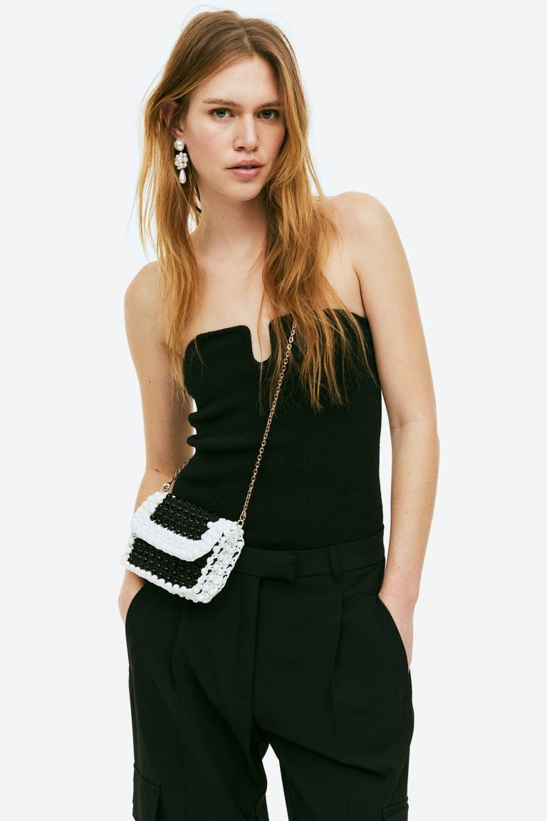 Knitted bandeau top | H&M (UK, MY, IN, SG, PH, TW, HK)
