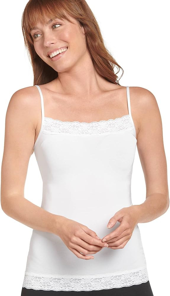 Jockey Women's Shapewear No Panty Line Promise Lace Camisole | Amazon (US)
