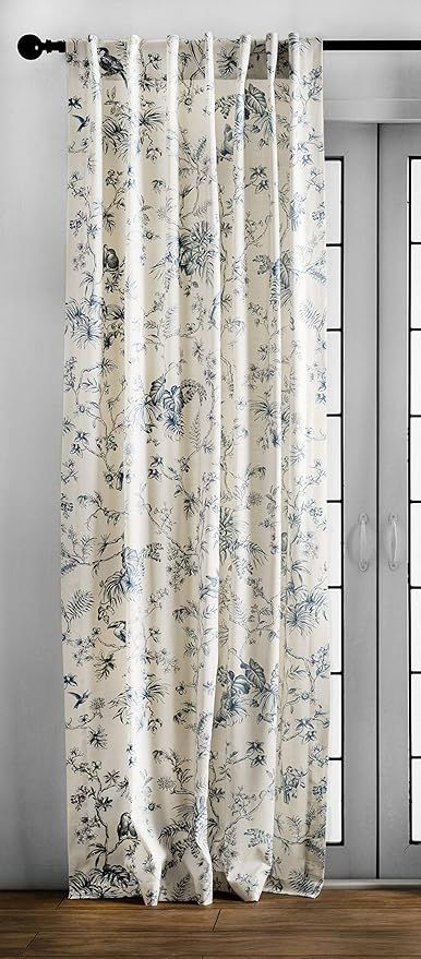 Maison d' Hermine Tailored Curtain 100% Cotton One Panel 50"x108" Curtains, Easy Hanging with a R... | Amazon (US)