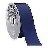 McGinley Mills 2" W Acetate Satin Ribbon, Navy Blue, 100 Yard Spool | Amazon (US)