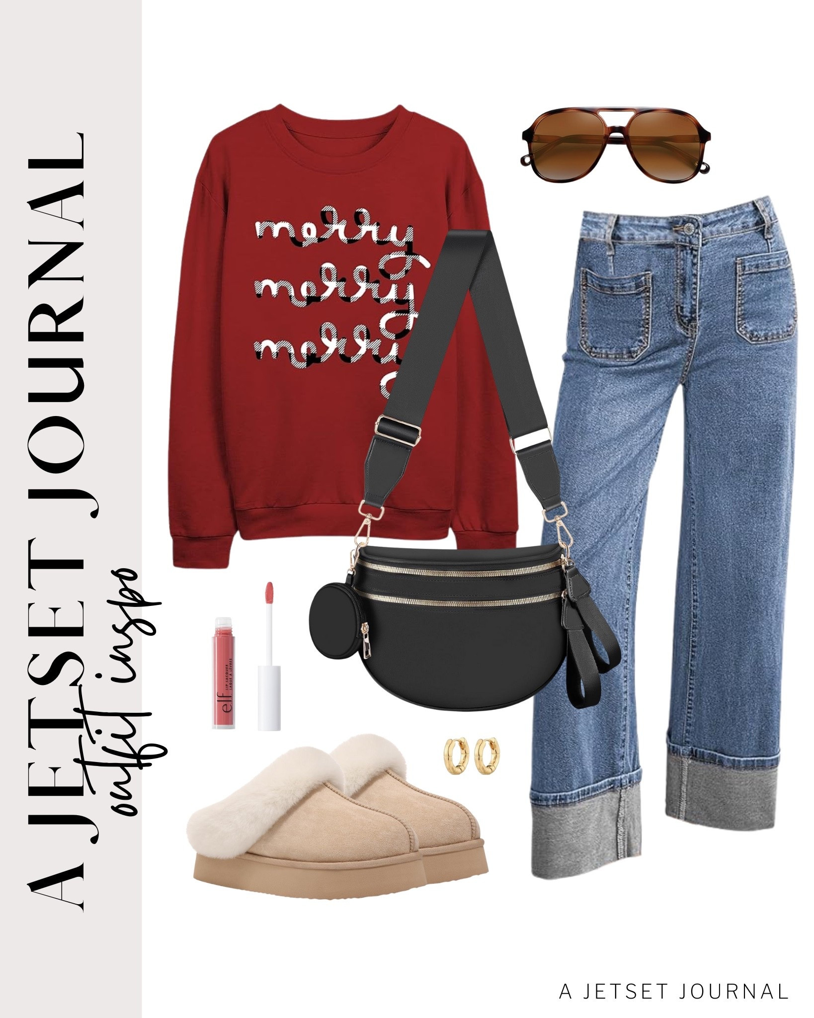 Keep warm this season with a comfy sweater and jeans. These festive sweaters are perfect for the holidays!
christmas sweaters, holiday fashion, wide leg jeans, casual look, vacation style, winter style, makeup must have, beauty favorite, transitional outfit, functional bag, amazon fashion, affordable style

#LTKFindsUnder50 #LTKSeasonal #LTKU