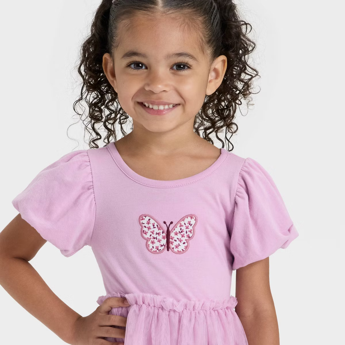 Toddler Girls' Short Sleeve Tulle Dress - Cat & Jack™ | Target