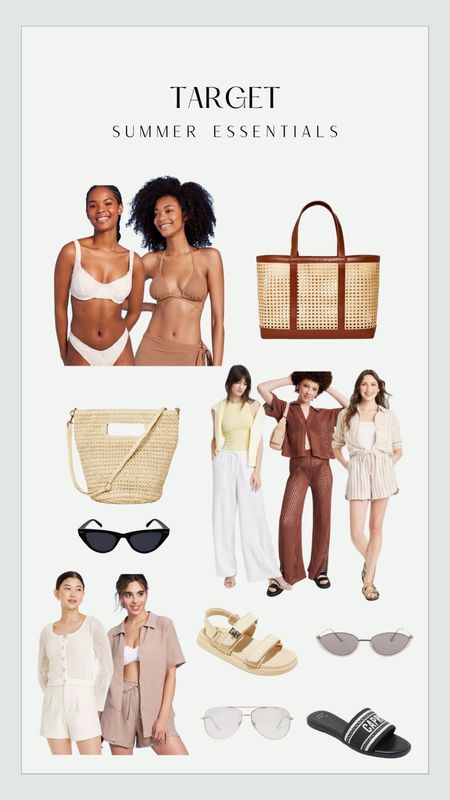 Summer essentials from target!

Swim | bikini | purse | beach bag | matching set | sunglasses

#LTKstyletip #LTKSeasonal #LTKfindsunder50
