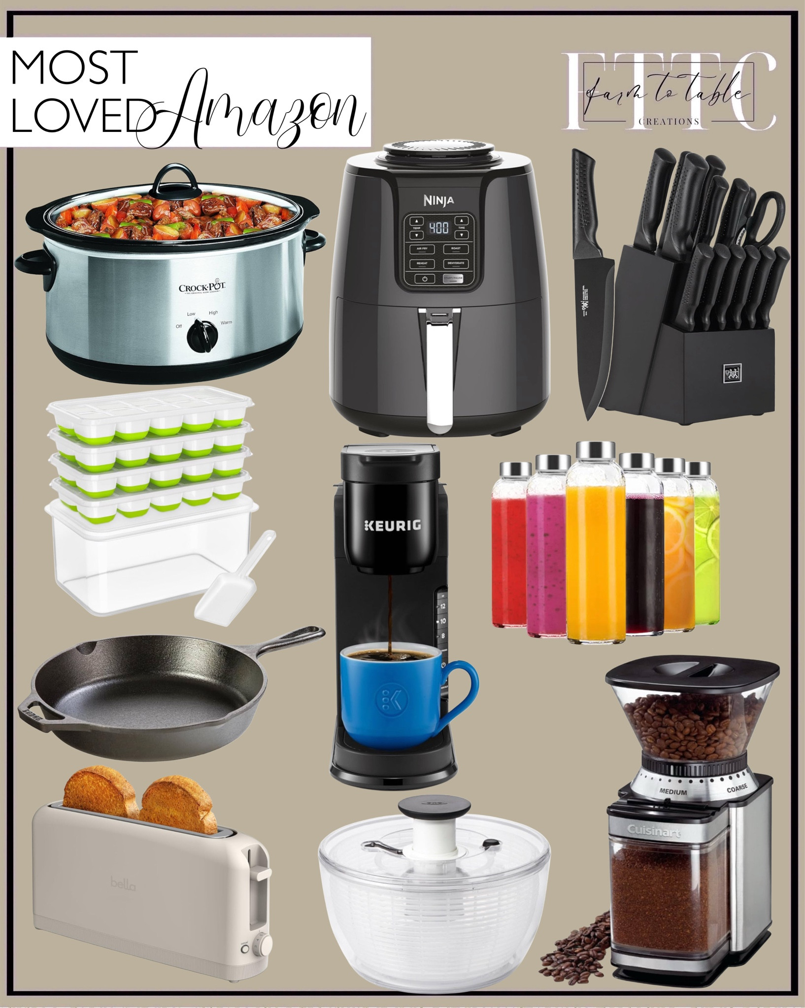 Amazon’s Most Loved. Follow @farmtotablecreations on Instagram for more inspiration.

I’ve rounded up an amazing collection of @amazon home items that have 4-5 ⭐️ ratings and well over 200+ reviews. 

@amazonhome #amazonpartner #founditonamazon 

#LTKSaleAlert #LTKFindsUnder50 #LTKHome