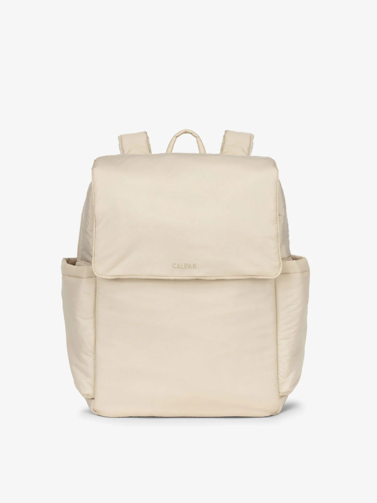 CALPAK Diaper Backpack with Laptop Sleeve in Beige | Travel Bag | CALPAK