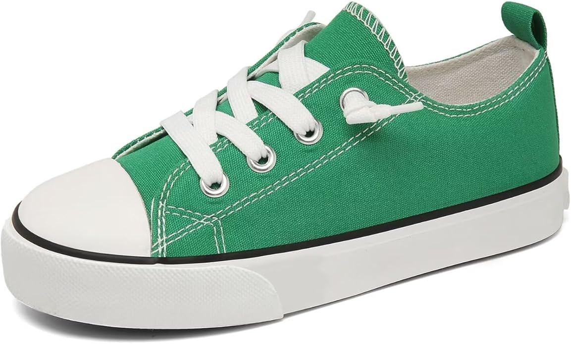 Toddler Little Kid Cushioned Canvas Shoes Slip On Sneakers Soft and Durable | Amazon (US)