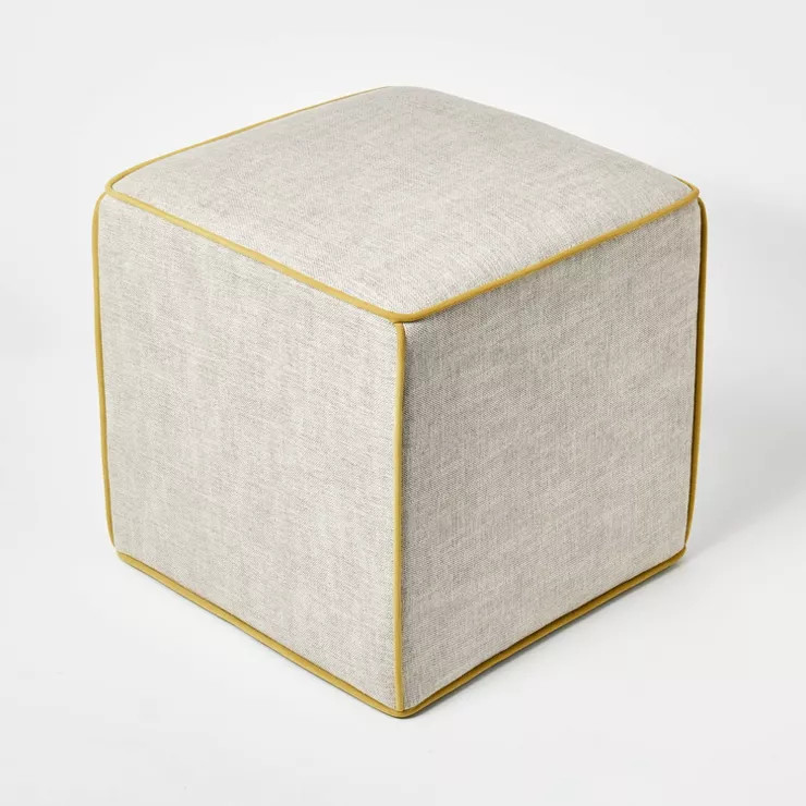 Lynwood Square Upholstered Cube - Threshold™ designed with Studio McGee | Target