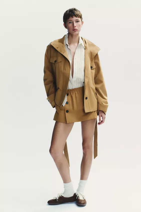 CROPPED TRENCH COAT | Zara US