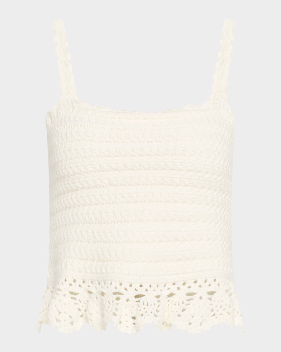 Rails Estefania Crochet Knit Tank Top | Neiman Marcus