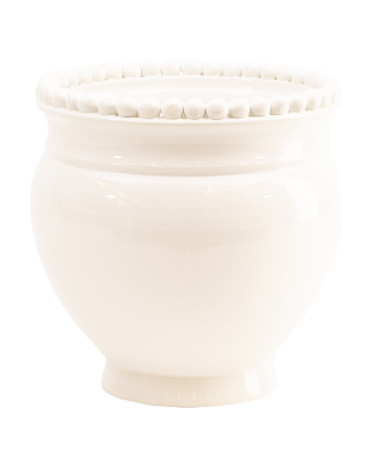 11x11 Ceramic Dot Edge Planter | Marshalls