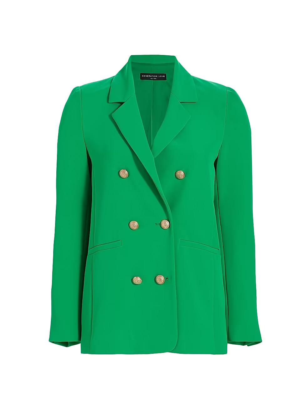 Leighton Double-Breasted Crepe Blazer | Saks Fifth Avenue