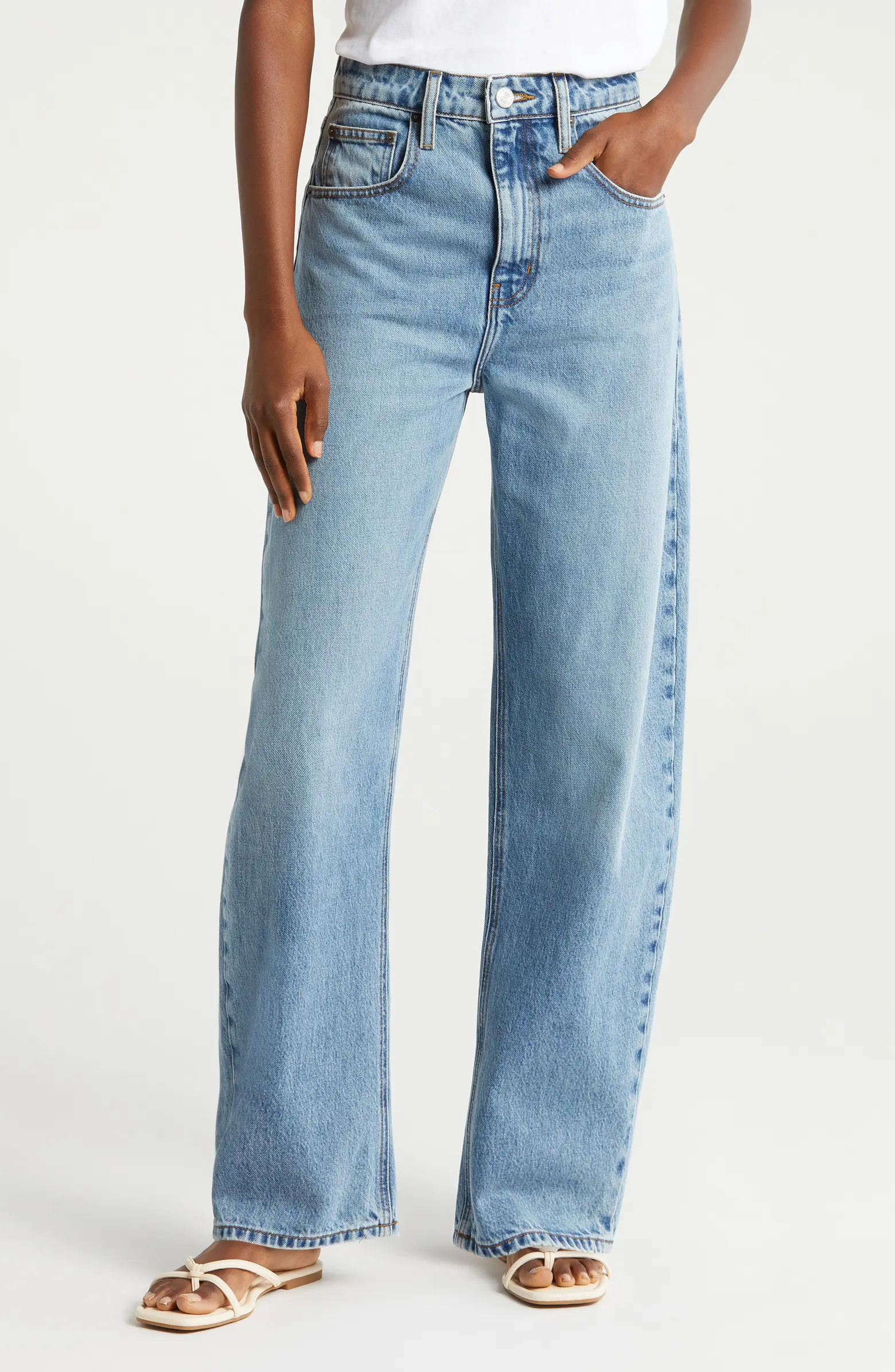 FRAME High Waist Barrel Leg Jeans | Nordstrom | Nordstrom
