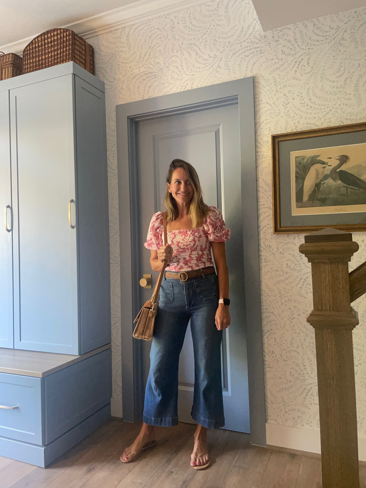 Top is from chakeris and code KATIE10 saves you 10%, it runs tts. Wide leg jeans are tts

#LTKstyletip #LTKSeasonal