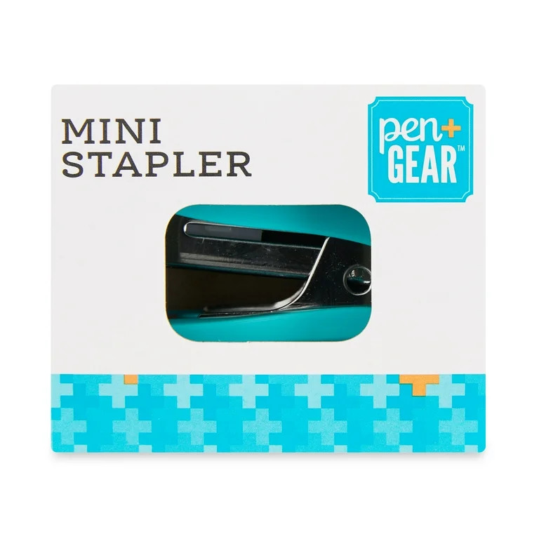 Pen+Gear Mini Stapler, 15-Sheet Capacity, Blue, 1 Pack, Model No.KK22ES44 | Walmart (US)
