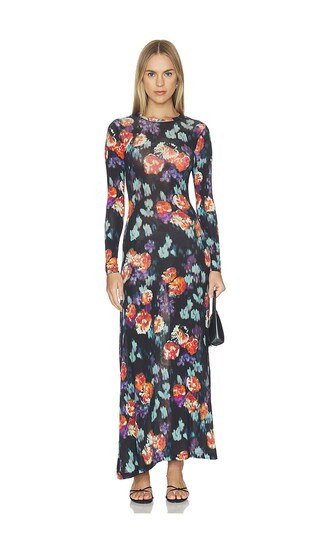 Ulla Johnson Amari Longsleeve Jersey Dress in Multi. - size M | Revolve Clothing (Global)