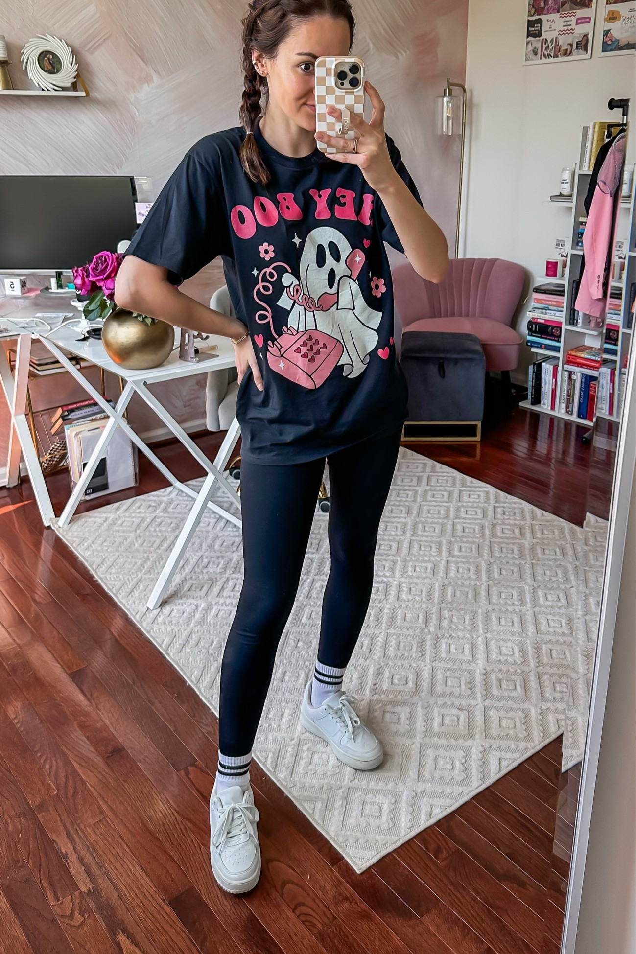 Amazon outfit - Halloween graphic t shirt + buttery soft leggings 👻

Halloween // fall graphic tee // graphic t shirt // funny graphic tee // Lululemon inspired leggings // black leggings // activewear // comfy outfit // loungewear // Amazon fashion 

#LTKSeasonal #LTKHalloween #LTKfindsunder50
