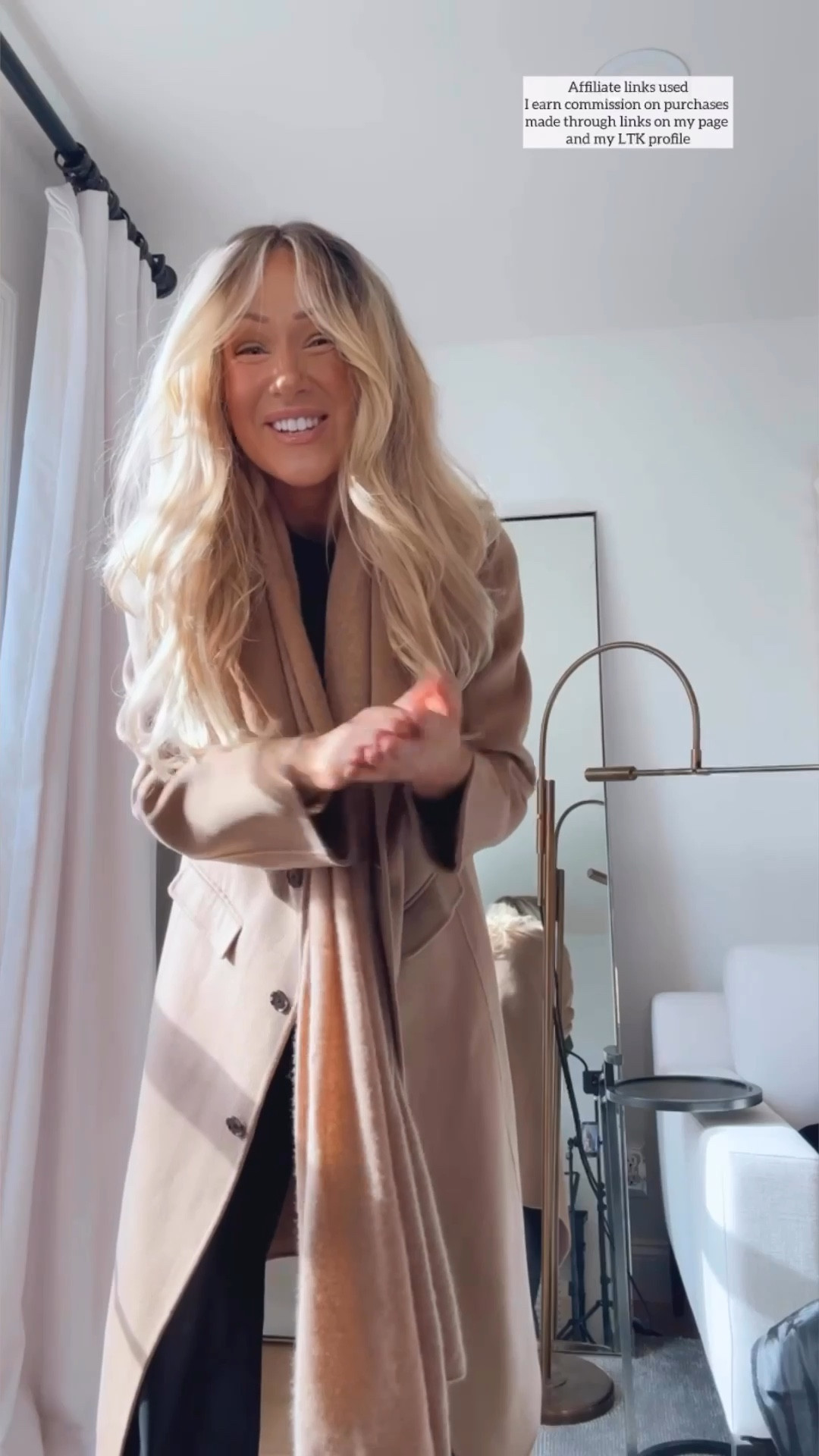 Camel coat outfit 

Black faux leather pants
Fall lunch outfit 